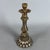 Gold Antique Candlesticks in Gilded Wood, Brass, Mirrored Glass, Set of 2 For Sale - Image 8 of 11