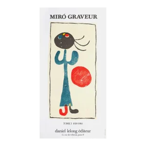 1984 Joan Miro Lelong Gallery Poster
