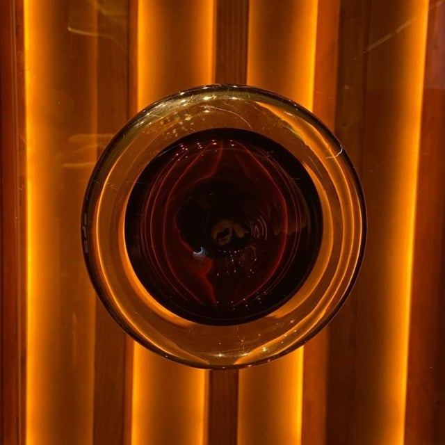 Glass Double Door Handles in Murano Glass and Chrome, 1970s, Set of 2 For Sale - Image 7 of 13