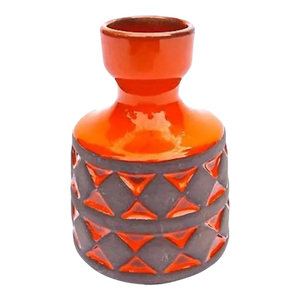 Mid-Century Modern Danish Fire-Red Vase