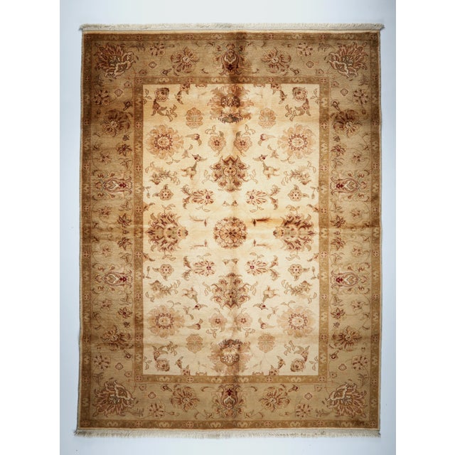 HandMade Turkish Oushak New Product Wool Rug -6' 7'' X 7' 6'' For Sale - Image 4 of 12