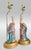 Offering a beautiful pair of RESTORED vintage Chinese hand painted porcelain phoenix figurine table lamps, circa Mid 20th...