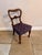 Purple Antique Victorian Balloon Back Dining Chairs, 1860, Set of 4 For Sale - Image 8 of 11
