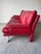 Vintage Postmodern Nicoletti Salotti–Style Italian Red Leather Sofa/ Sold For Sale - Image 9 of 11