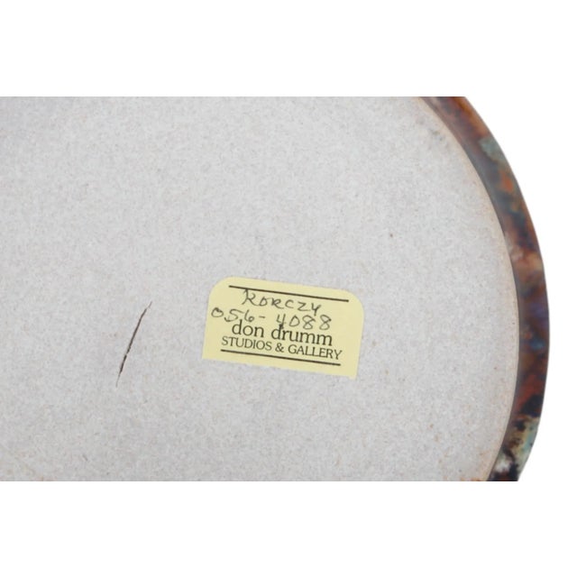 Brown Sculptural Drip Glaze Mugs - a Pair For Sale - Image 8 of 8