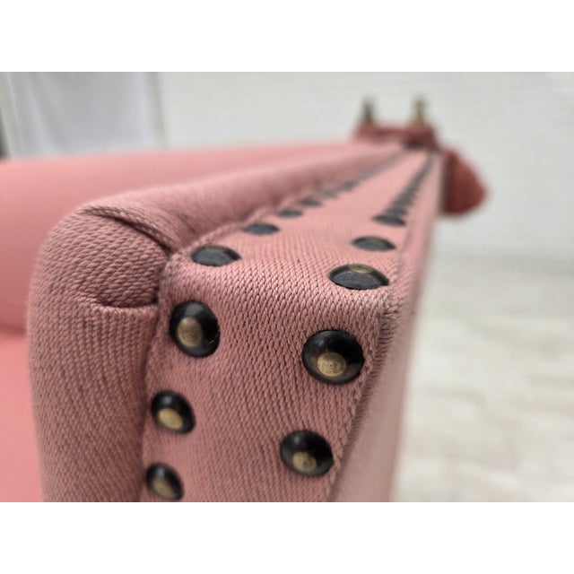 Danish Spanish Drop-Arm Two-Seater Sofa with Wool Upholstery, 1970s For Sale - Image 15 of 18
