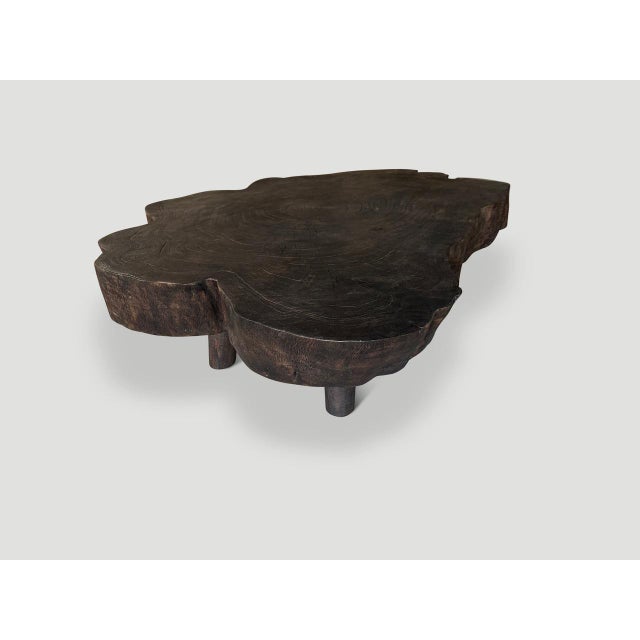 Andrianna Shamaris Amorphous Charred Coffee Table For Sale - Image 4 of 18