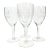 Mid 20th Century Handcut Starburst Goblets- Set of Four For Sale