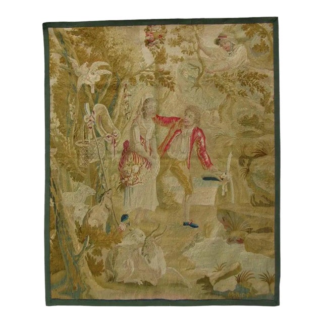 Antique 1900 French Tapestry For Sale