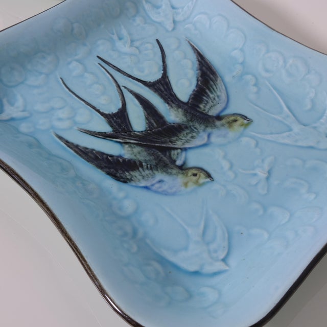 Antique French Turquoise Earthenware Dessert Set, 1890s, Set of 12 For Sale - Image 14 of 18