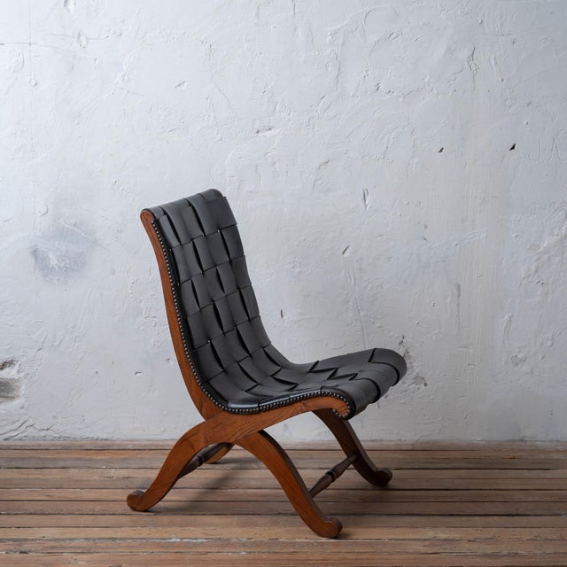 Pierre Lottier Leather Lounge Chair, 1960s For Sale In Savannah - Image 6 of 18