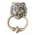 Vintage English Brass Lion Door Knocker For Sale