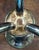 Mid Century 4 Arm Silver Plate Bauhaus Candle Holder - Attributed to William Wagenfeld for WMF For Sale In New York - Image 6 of 7