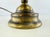 Vintage Hollywood Regency Antique Brass Candlestick Table Lamp With Black Shade For Sale - Image 4 of 13