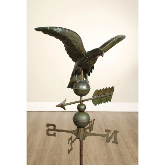Vintage Copper Eagle Weathervane For Sale - Image 4 of 12