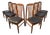 Set of Six Mid-Century Slatted Teak Dining Chairs by Benny Linden For Sale