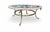 Mid-Century Modern Italian Marble Inlay Coffee Table with Gilt Bronze Base, 1950s For Sale - Image 6 of 14