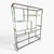 ▪️Vintage Chrome Etagere Bookshelf ▪️Features 6 glass shelves( Some pictures taken without glass) ▪️Chrome frame solid and...