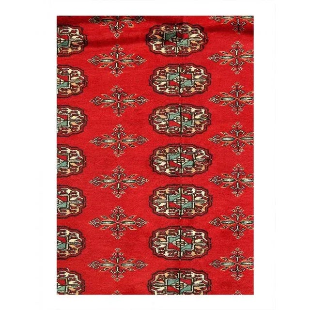 Fine Pakistan BOKHARA Handmade Hand-knotted Vegetable Dyed All-Natural Dyes lamb's Wool on a Cotton Foundation Hand-Spun...