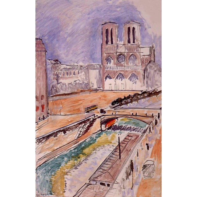 Artist: Henri Matisse Country: France Title: View of Notre Dame Medium: Giclee on watercolor paper Marks: Ltd Edition...