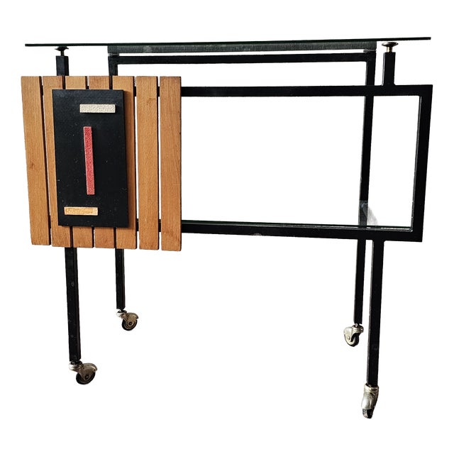 Serving Bar Cart, 1950s For Sale