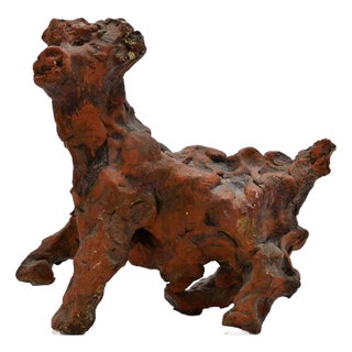 Sirio Pellegrini, Modern Veal Sculpture, 1960s, Terracotta For Sale