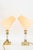 Brass polished and stove enameled The fabric shades are replaced ( new ) European Plug (up to 250V).The wiring of this...