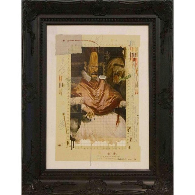 Enrico pambianchi colpevolenzo x ii° mixed media hand signed lower right 50 x 70 cm the velazquez's painting, one of the...