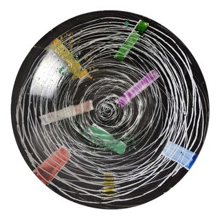 Vintage Hand Painted Plate by Peter Stuhr, Denmark, 2000s For Sale