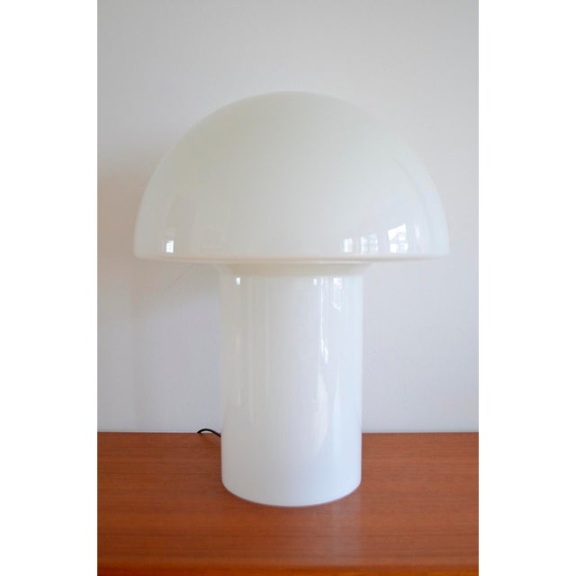 Lido Mushroom Lamp in Opaline Glass from Peill & Putzler, 1970s For Sale - Image 11 of 11