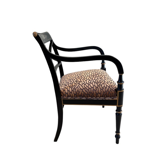 Vintage Hand-Painted Desk Chair For Sale In Phoenix - Image 6 of 13