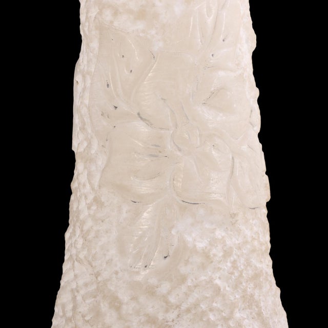 1930s 1930s Italian Carved Alabaster Floor Lamp For Sale - Image 5 of 8