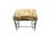 Chinese Chippendale Style Bench in Thibaut For Sale In Houston - Image 6 of 10