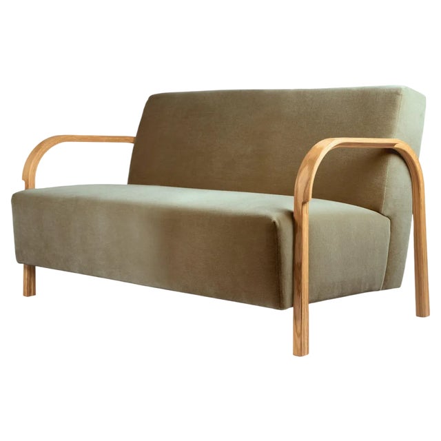 DAW/Mohair & Mcnutt ARCH 2 Seater Sofa by Mazo Design For Sale