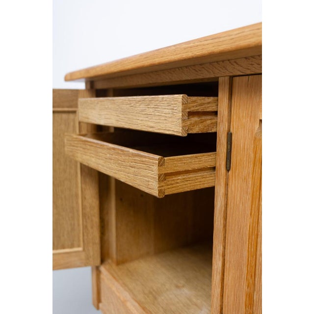 Mid-Century Brutalist Danish Oak Sideboard by Henning Kjærnulf for EG, 1960s For Sale - Image 13 of 18