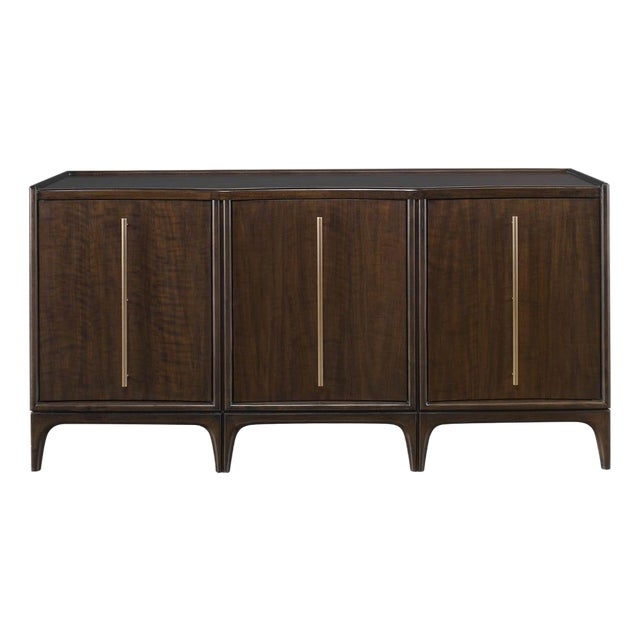 Newl Scallop Top Console Cabinet For Sale