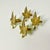 1980s Vintage Boho Chic Adirondack Arts & Crafts Rustic Brass Maple Leaf Napkin Rings - Set of 4 For Sale - Image 10 of 16