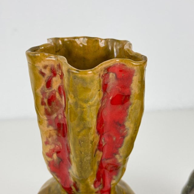 Ceramic Sculptural Ceramic Vases attributed to Pietro Melandri, Faenza, 1960s, Set of 2 For Sale - Image 7 of 13