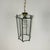 1960s Mid-Century Brass and Beveled Glass Lantern Pendant Light in the style of Adolf Loos, Italy, 1970s For Sale - Image 5 of 9