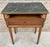 Neoclassical Mahogany Side Table With Fluted Legs And Green Marble, 1920s For Sale - Image 12 of 18