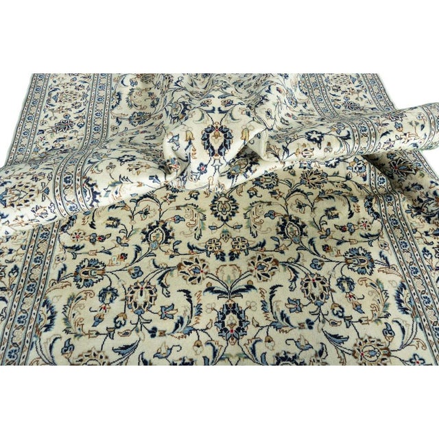 Hand-Knotted Kashan Cork and Wool Rug, 2000s For Sale - Image 11 of 13