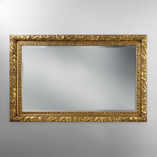 Large Baroque French Rustic Oak Wall Mirror, 1850s For Sale - Image 11 of 11