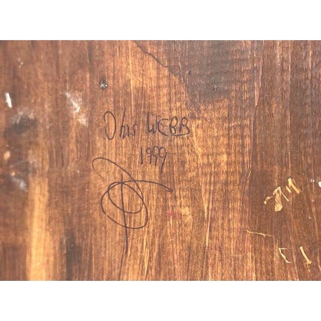 Late 20th Century Carved Wood Folk Art Eagle After Wilhelm Schimmel For Sale - Image 9 of 9