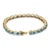 Not Yet Made - Made To Order 18k Yellow Gold 18.5ct Blue Topaz Byzantine Tennis Bracelet by VRJewels For Sale - Image 5 of 14