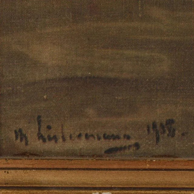 Mid 20th Century Framed Pressure Motif Oude Wave After Max Liebermann Canvas Print For Sale - Image 5 of 14