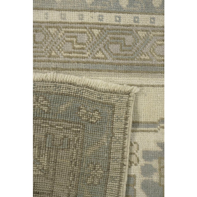 Vintage Circa 1940 Turkish Oushak Tash Rug 6ft X 10ft 5in For Sale - Image 9 of 9