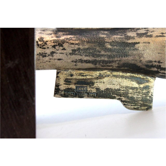 Pre-Columbian Style Zapotec Silver Urn with Applications and Figure on Wooden Base with Monogram For Sale - Image 5 of 11