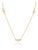 Minimalist Diamond Heart Station Necklace in 14k Yellow Gold Layering Jewelry For Sale