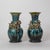 Mid-Century Modern Pair of Indonesian Sculptural Ceramic Vases With Applied Floral Decoration For Sale - Image 3 of 10