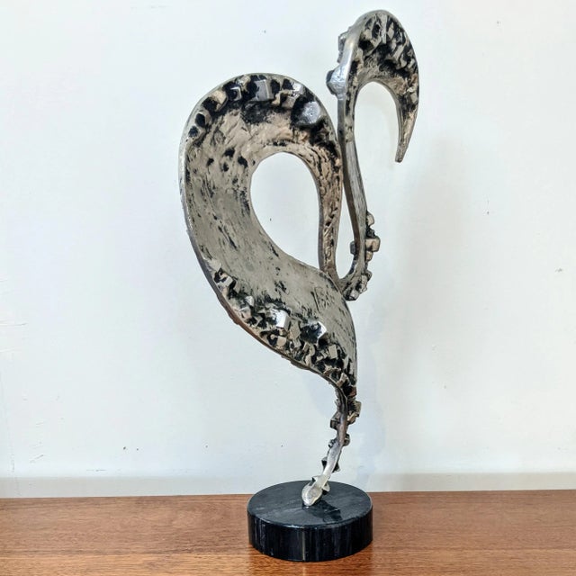 Curtis Jere 1970s Abstract Brutalist Cast Aluminum Sculpture For Sale - Image 4 of 11